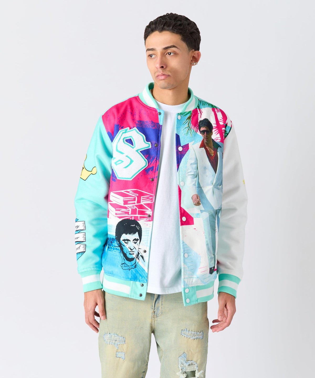 Reason Clothing Discount | Scarface Retro Bomber Jacket
