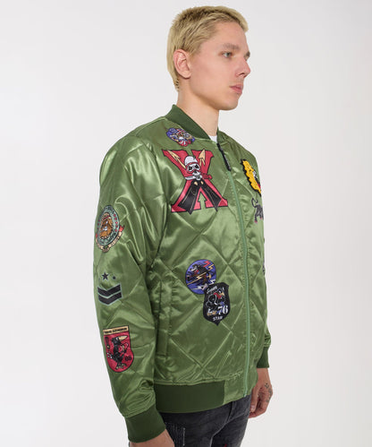 Reason Clothing Hot Sale | Military Patches Bomber Jacket