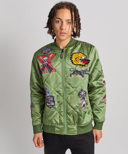 Reason Clothing Hot Sale | Military Patches Bomber Jacket