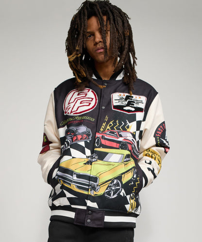 Reason Clothing Quality | Fast & Furious Varsity Jacket - Black