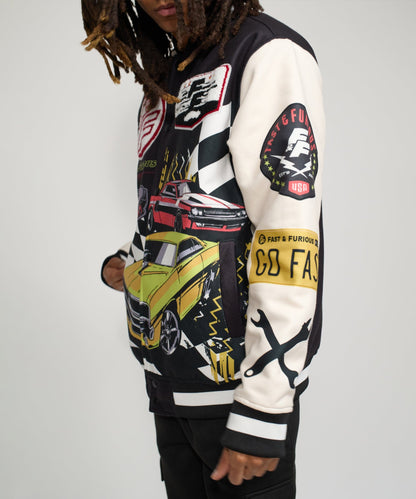 Reason Clothing Quality | Fast & Furious Varsity Jacket - Black