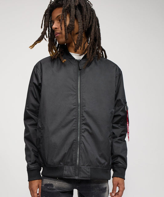 Reason Clothing Trending | Destroyer Nylon Bomber Jacket - Black