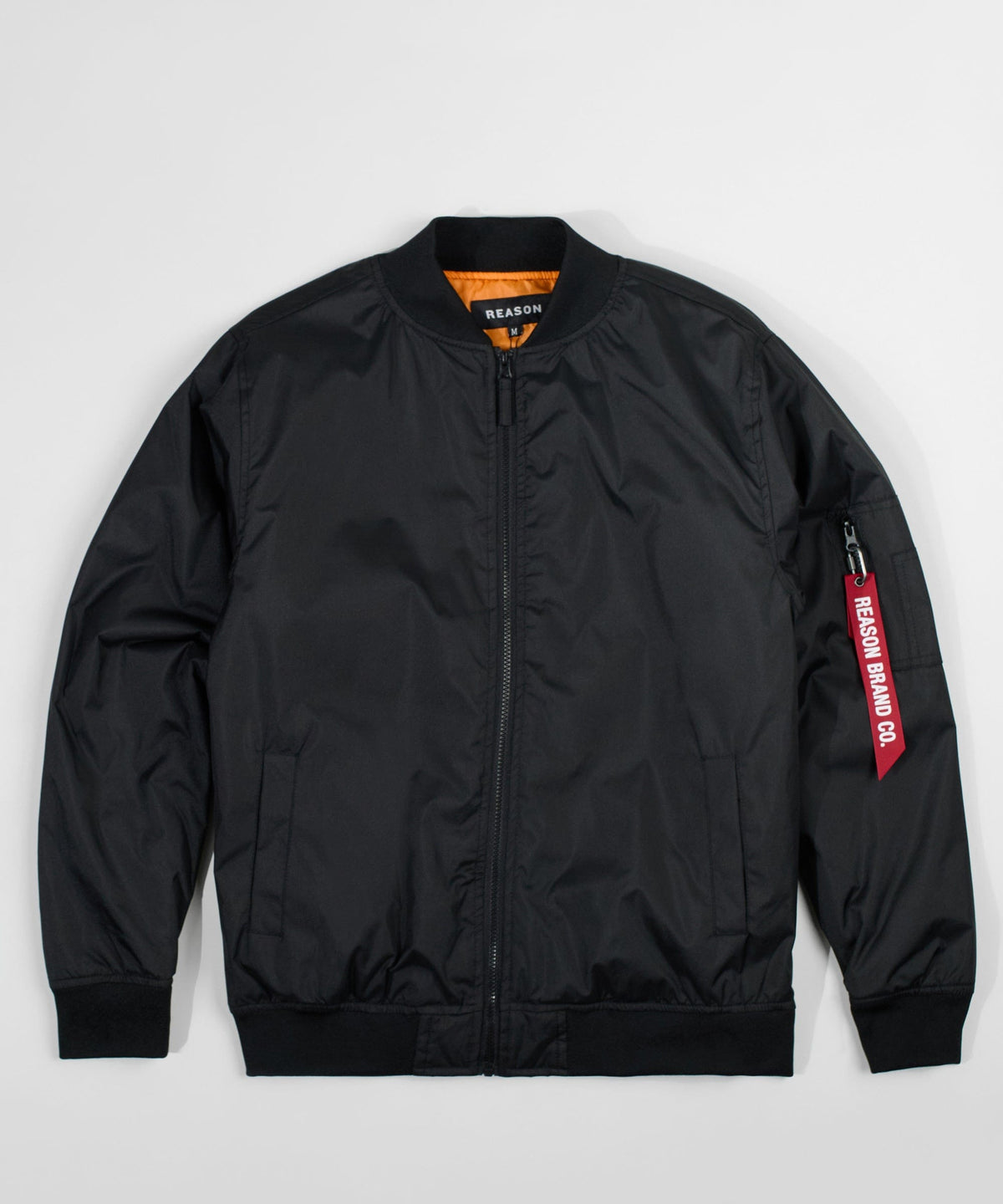 Reason Clothing Trending | Destroyer Nylon Bomber Jacket - Black