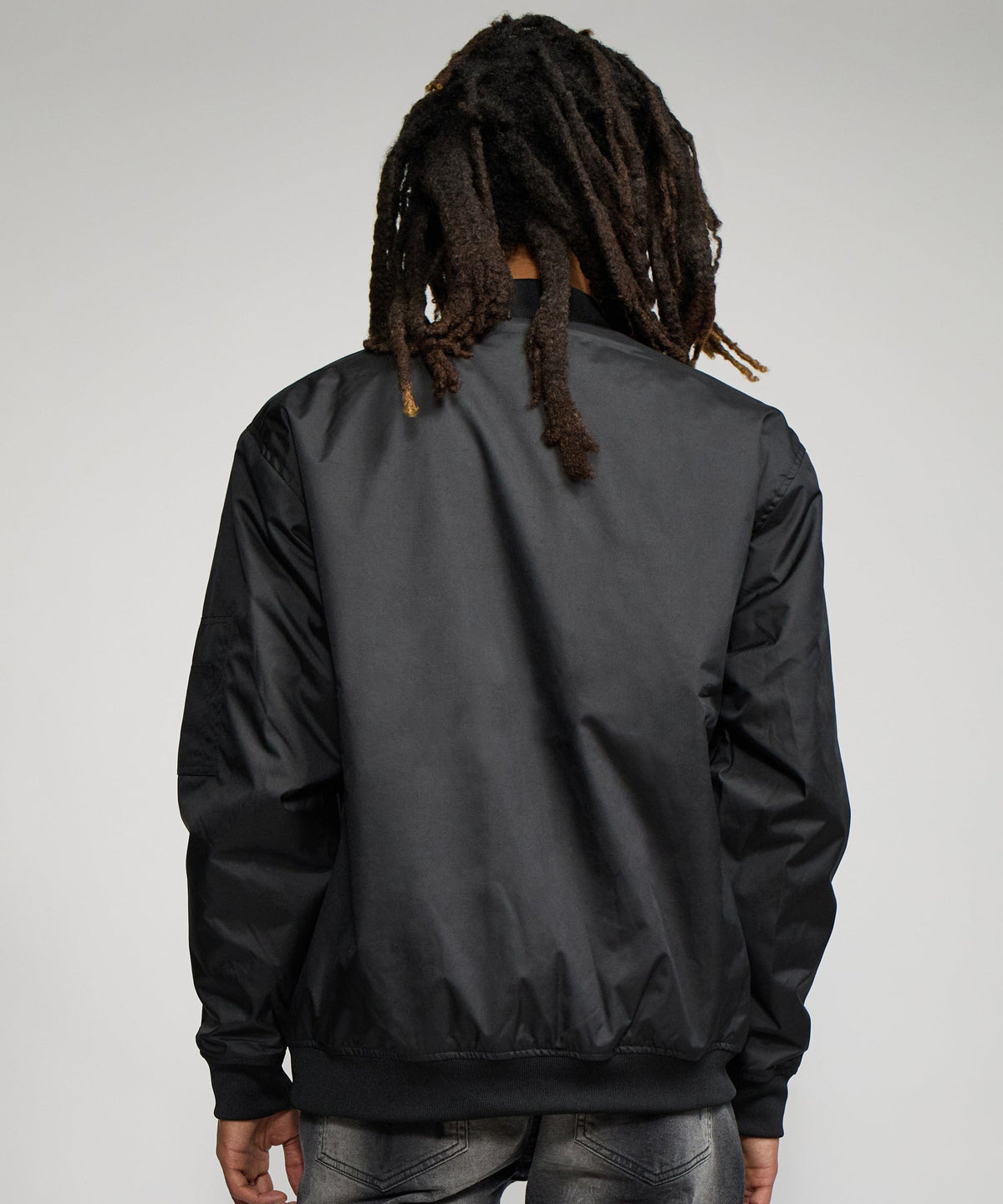 Reason Clothing Trending | Destroyer Nylon Bomber Jacket - Black