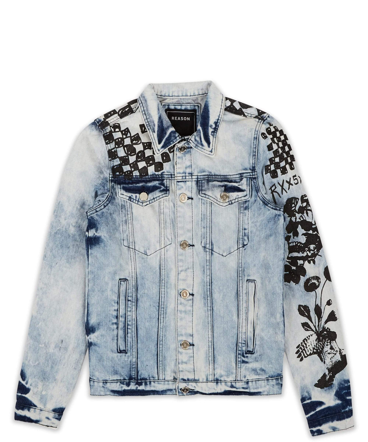 Reason Clothing Discount | Plus Size Reach Denim Jacket