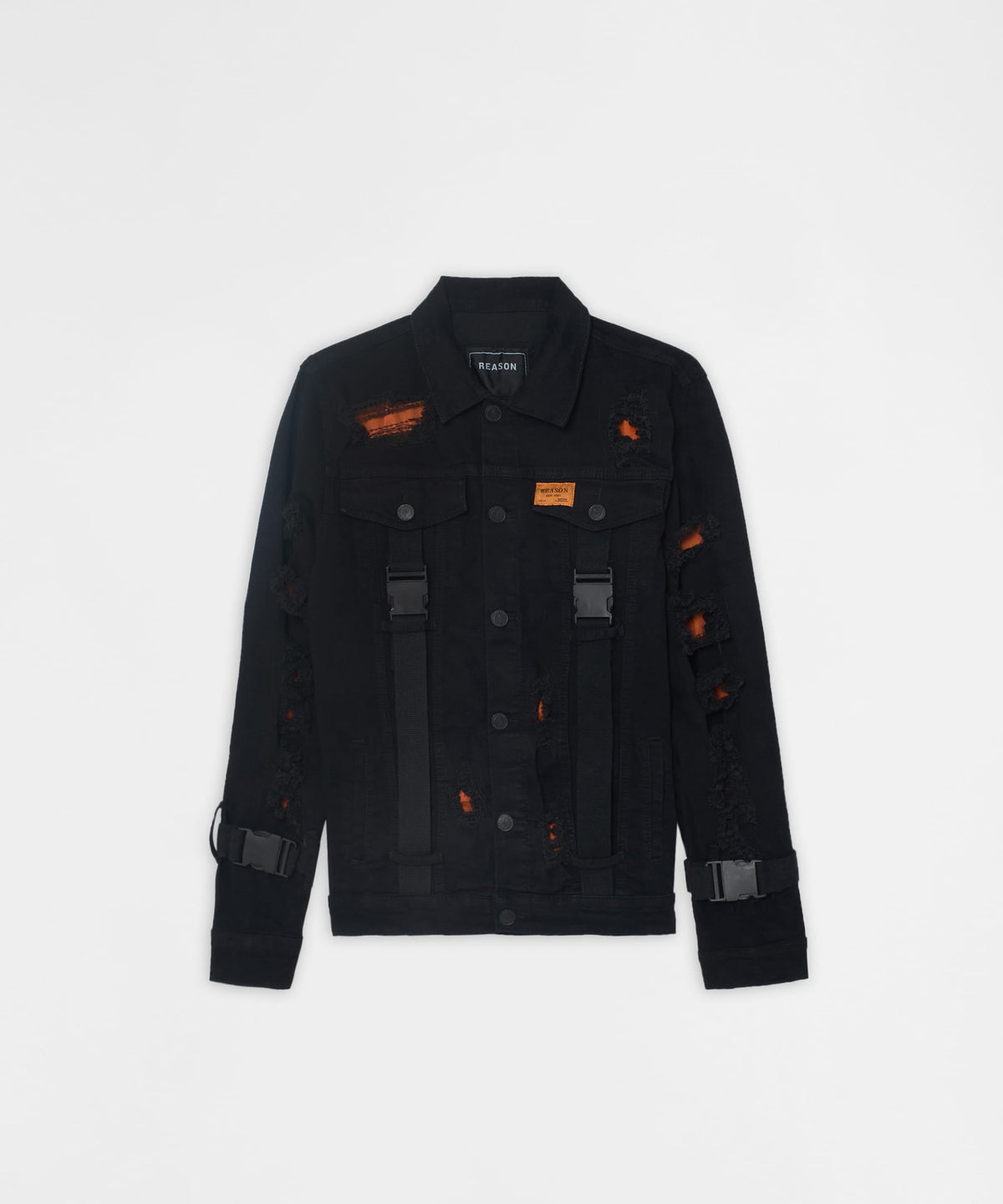 Reason Clothing Deals | Strapped Denim Jacket