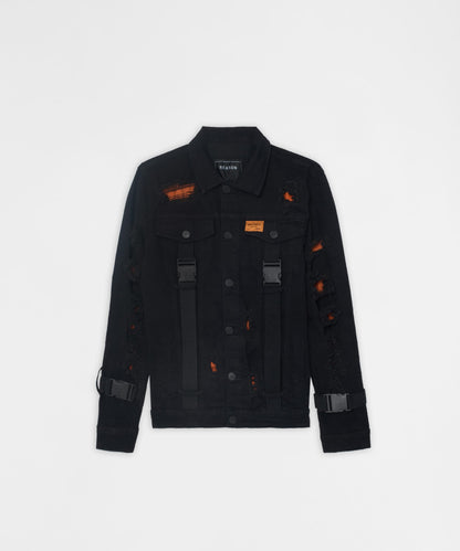 Reason Clothing Deals | Strapped Denim Jacket
