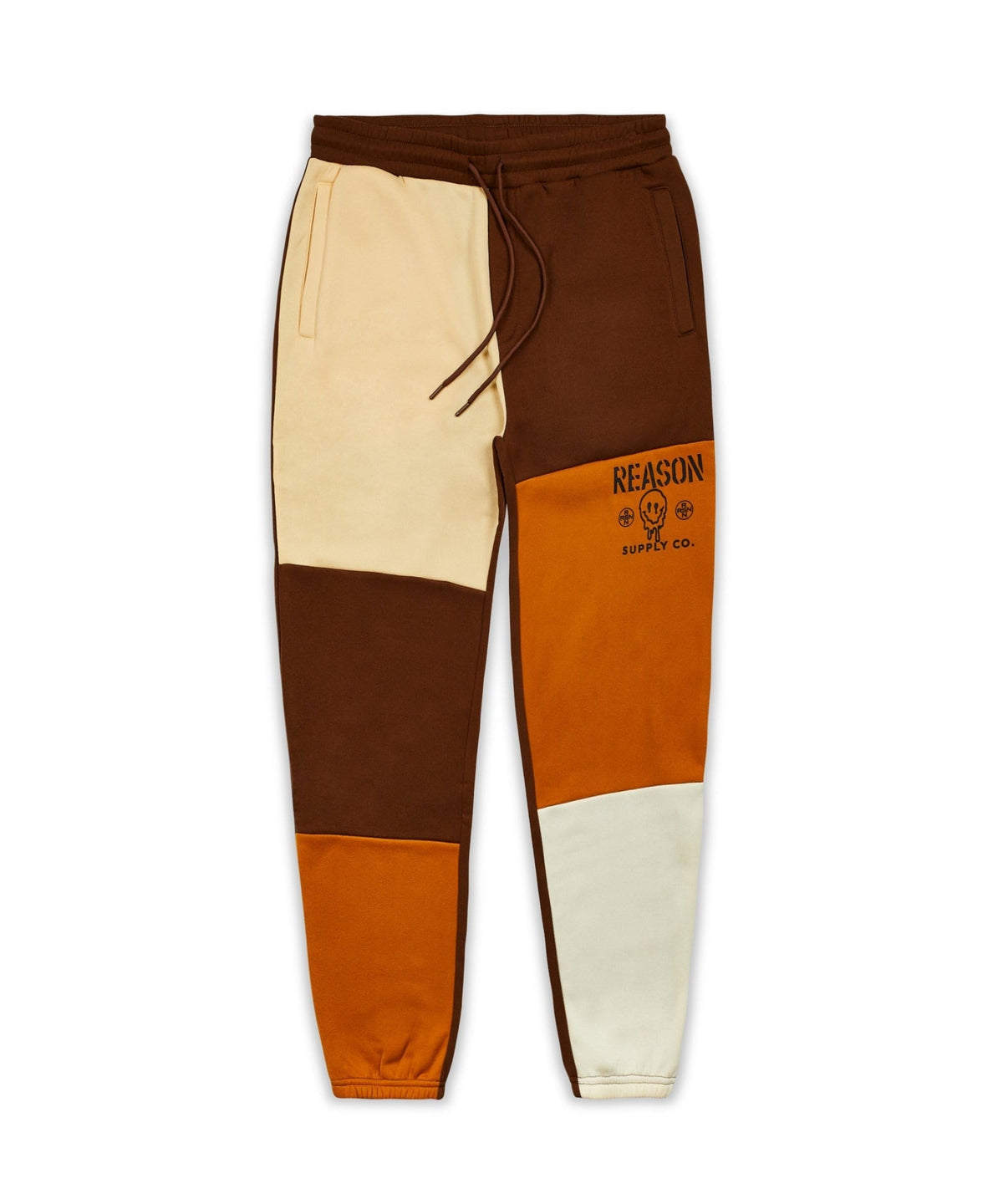 Reason Clothing Featured | Drip Color Block Logo Fleece Jogger