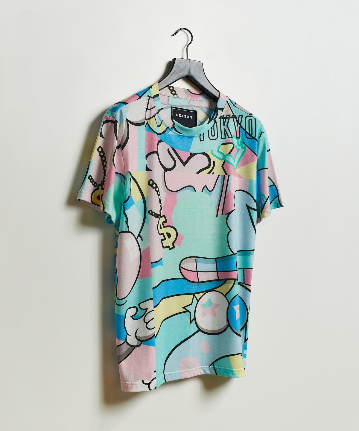 Reason Clothing Deals | Neo World Allover Print Graphic Tee