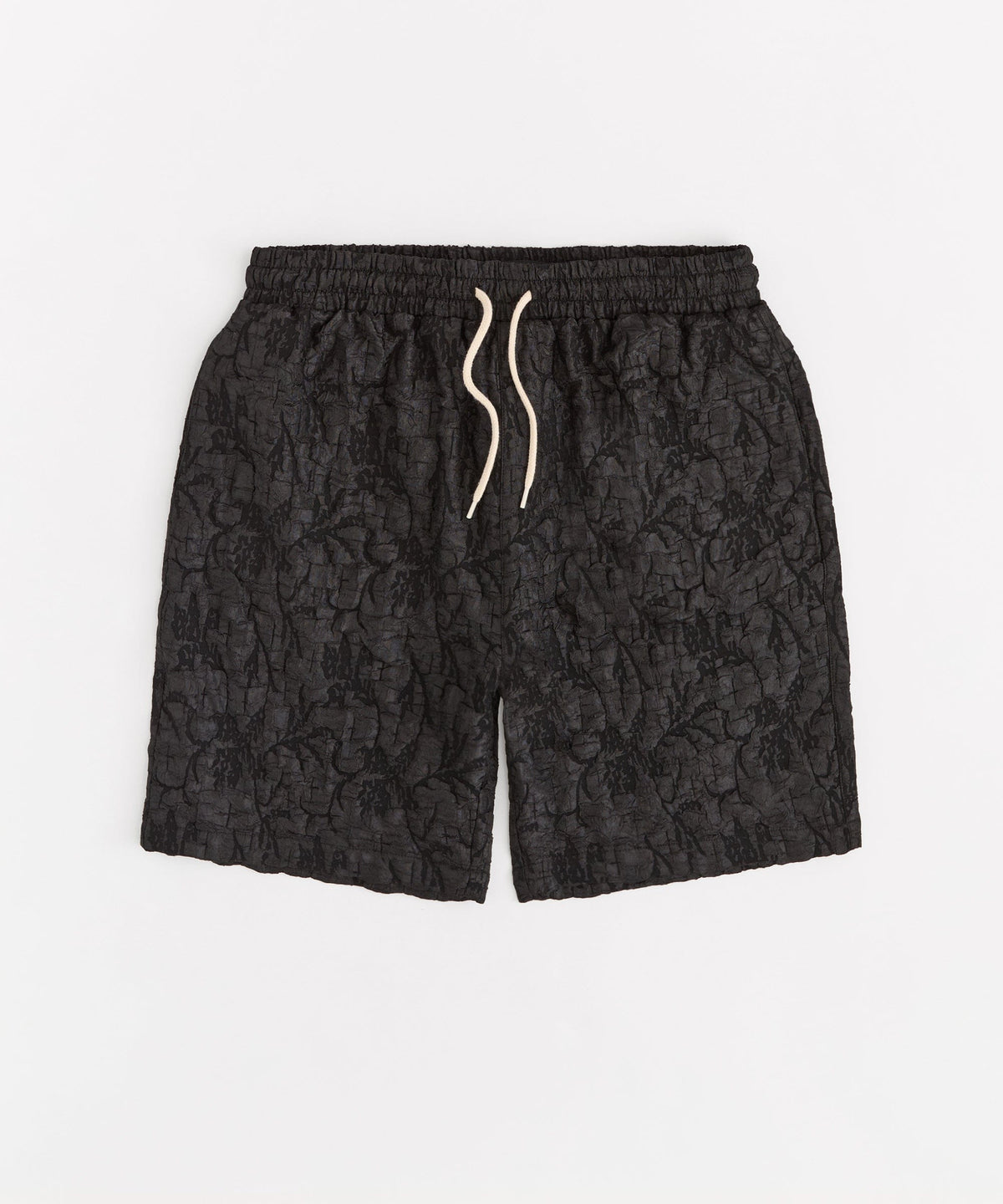 Reason Clothing Deals | Tonal Floral Textured Short - Black