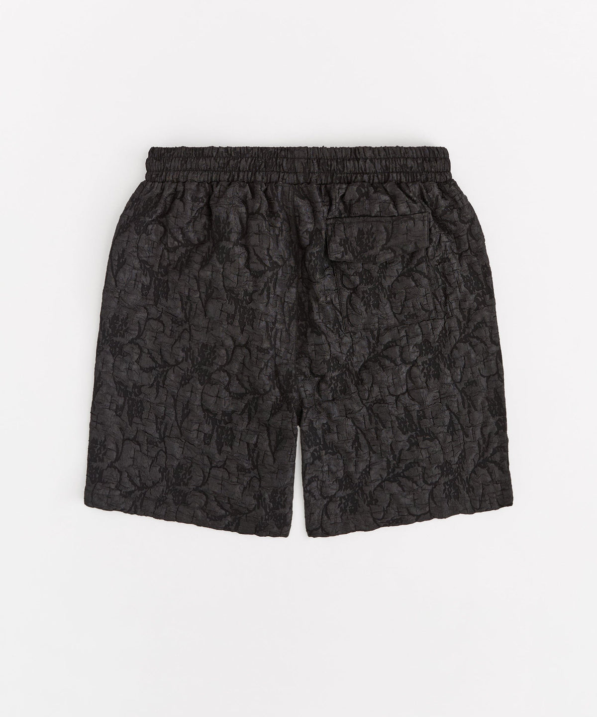 Reason Clothing Deals | Tonal Floral Textured Short - Black