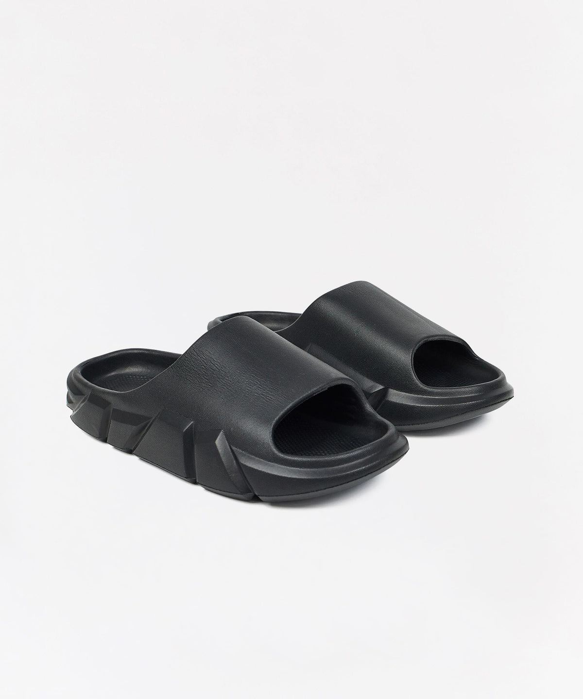 Reason Clothing Discount | Sculpted Solid Slides - Black