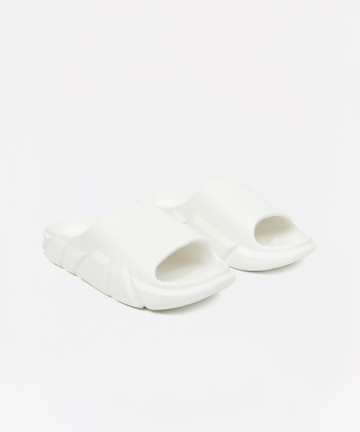 Reason Clothing Essential | Sculpted Solid Slides - White