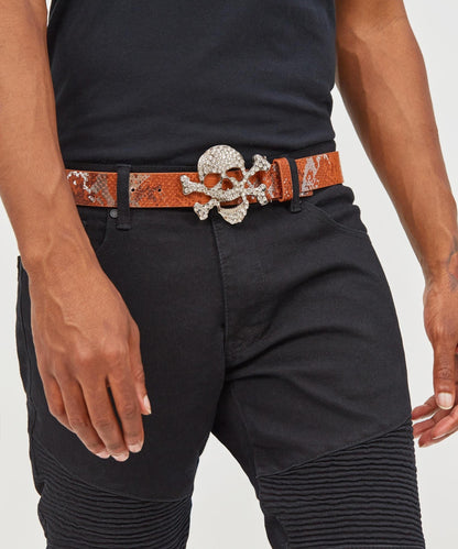 Reason Clothing Top Pick | Skeletor Snakeskin Diamond Belt