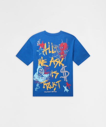 Reason Clothing Featured | All We Ask Is Trust Graphic Short Sleeve Tee - Blue