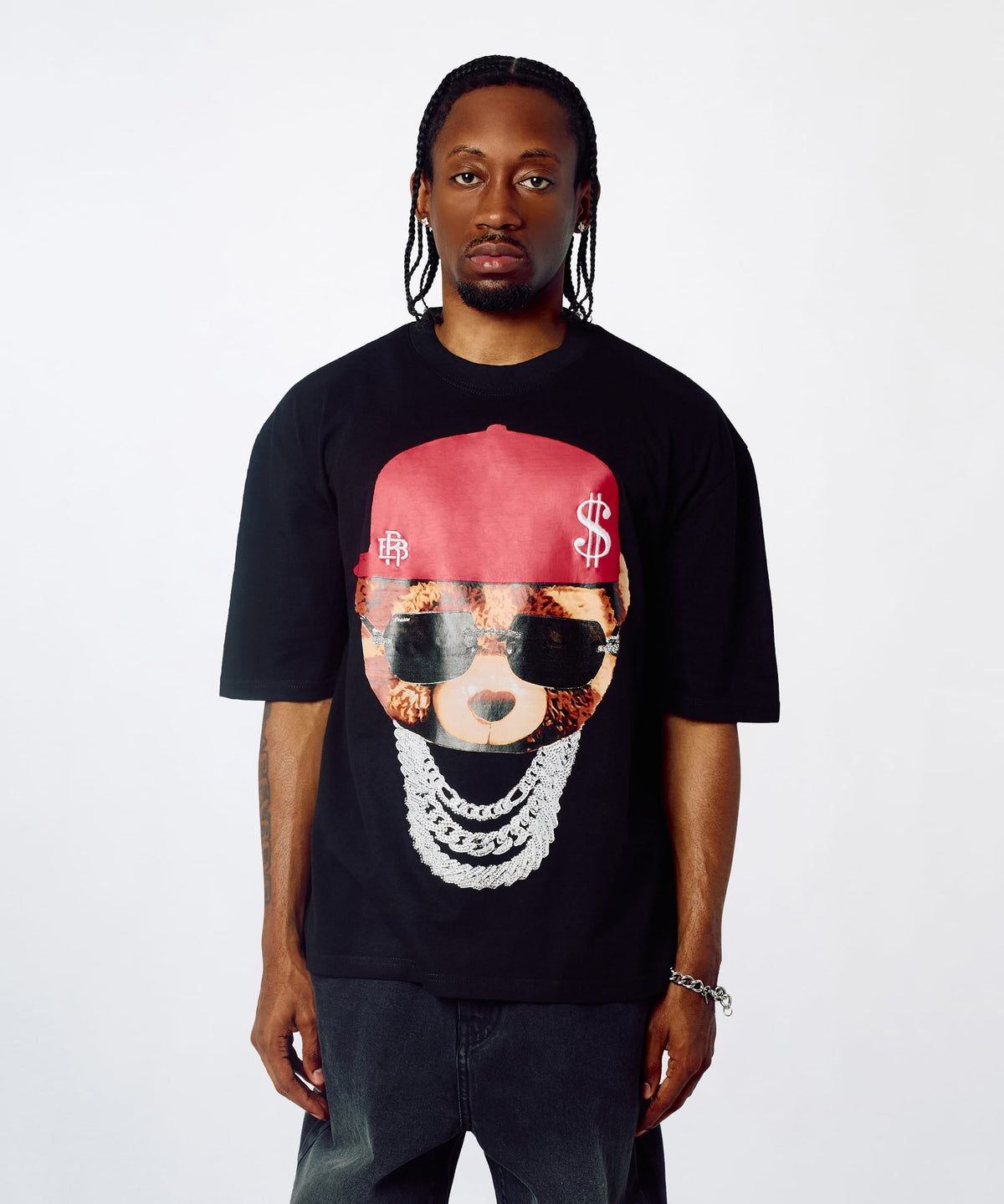 Reason Clothing Sale | Teddy Heavy Terry Short Sleeve Tee - Black