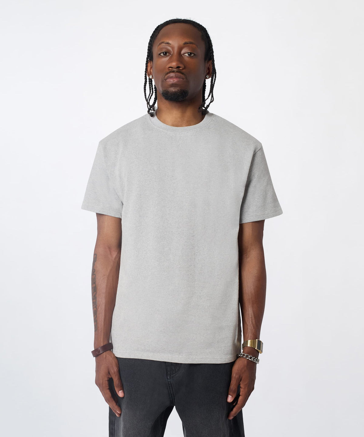 Reason Clothing Discount | Washed Essentials Classic Short Sleeve Tee - Light Grey