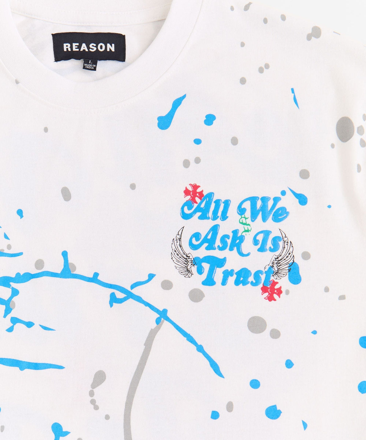 Reason Clothing Latest | Painted Tee - White