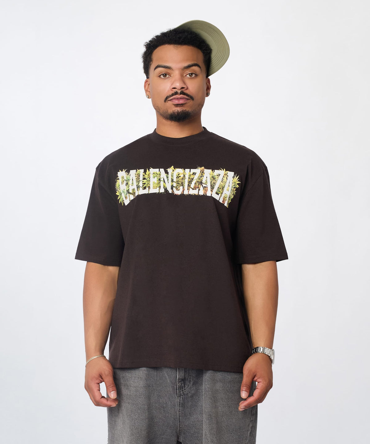 Reason Clothing Quality | Balencizaza Graphic Short Sleeve Tee - Brown