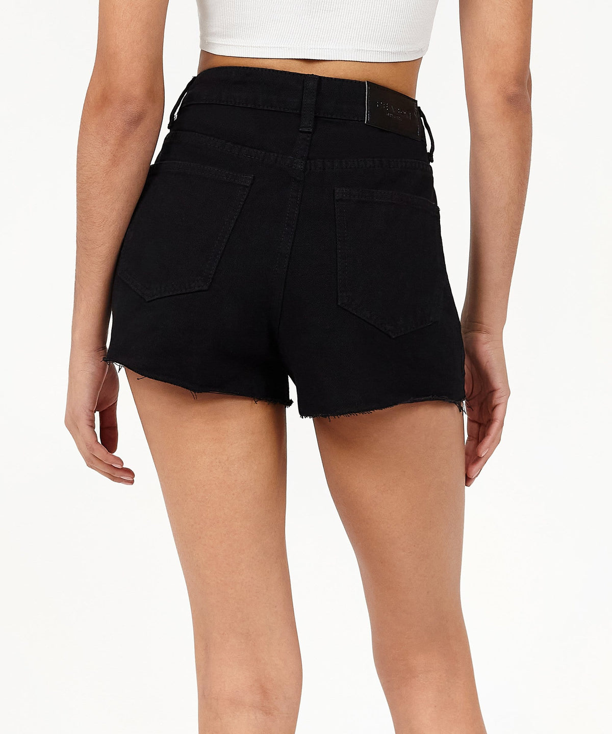 Reason Clothing Deals | Aria Women's Distressed Denim Shorts - Black