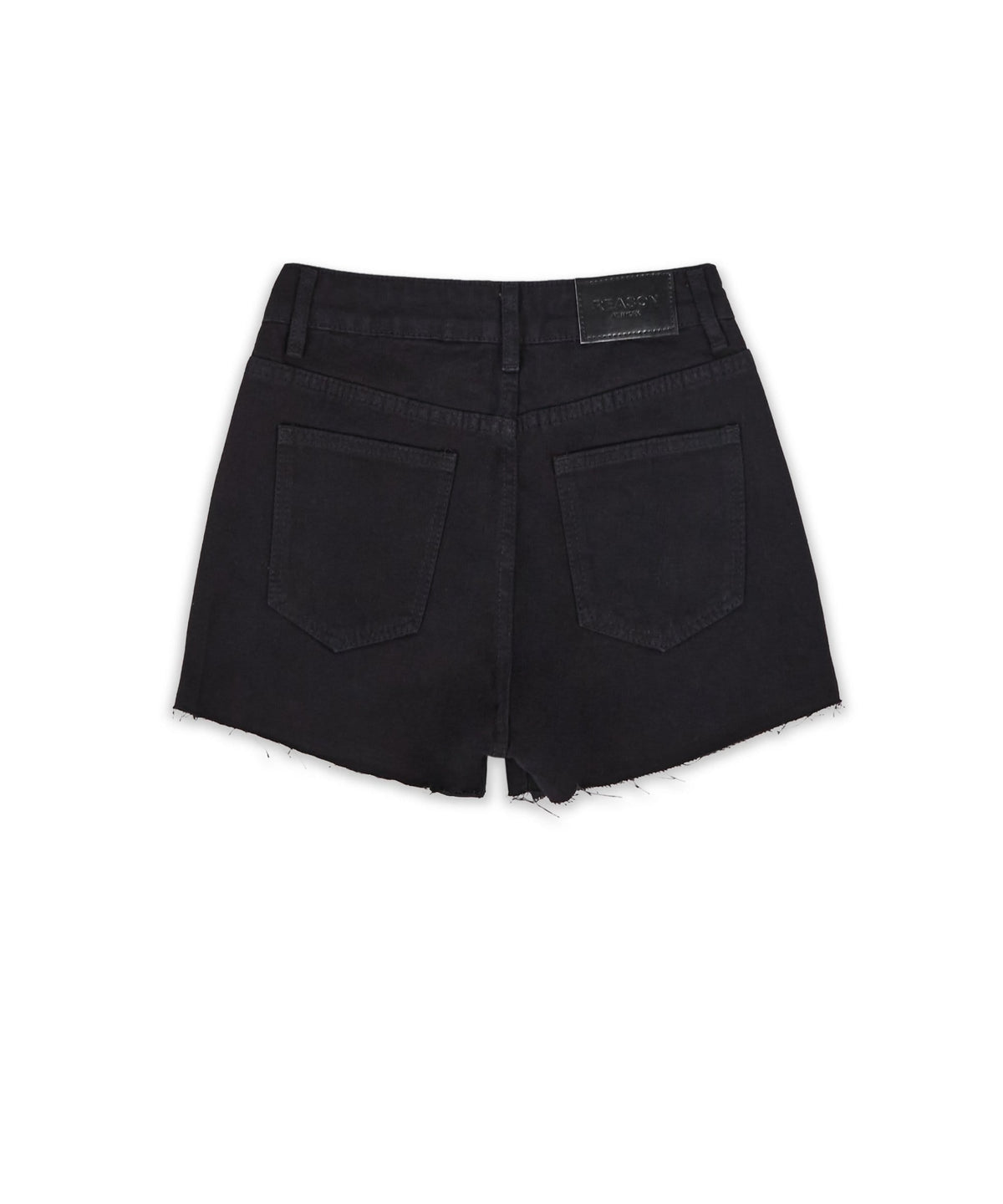 Reason Clothing Deals | Aria Women's Distressed Denim Shorts - Black