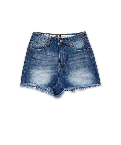 Reason Clothing Quality | Victoria Women's Denim Shorts - Blue