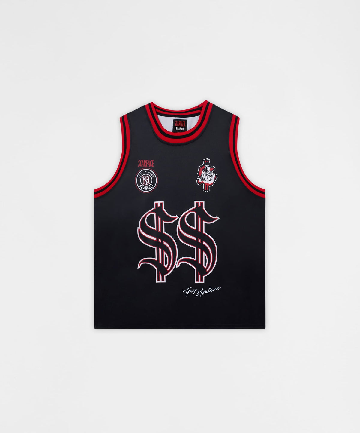 Reason Clothing Smart Buy | Scarface Money Power Women's Graphic Sleeveless Basketball Jersey - Bl