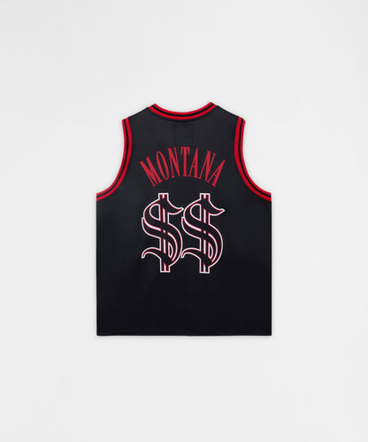 Reason Clothing Smart Buy | Scarface Money Power Women's Graphic Sleeveless Basketball Jersey - Bl