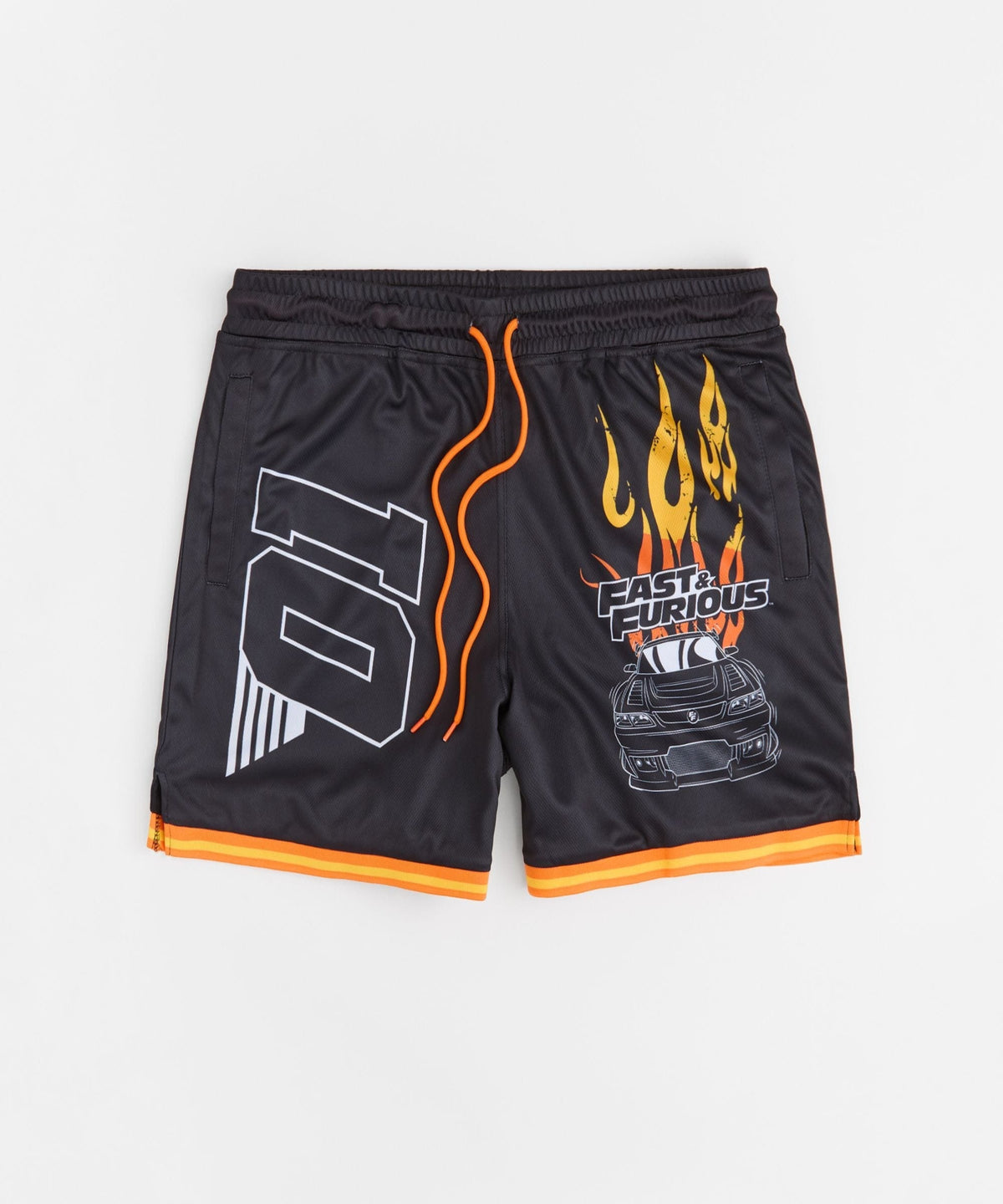 Reason Clothing Customer Favorite | Fast & Furious Burnout Women's Basketball Mesh Shorts - Black