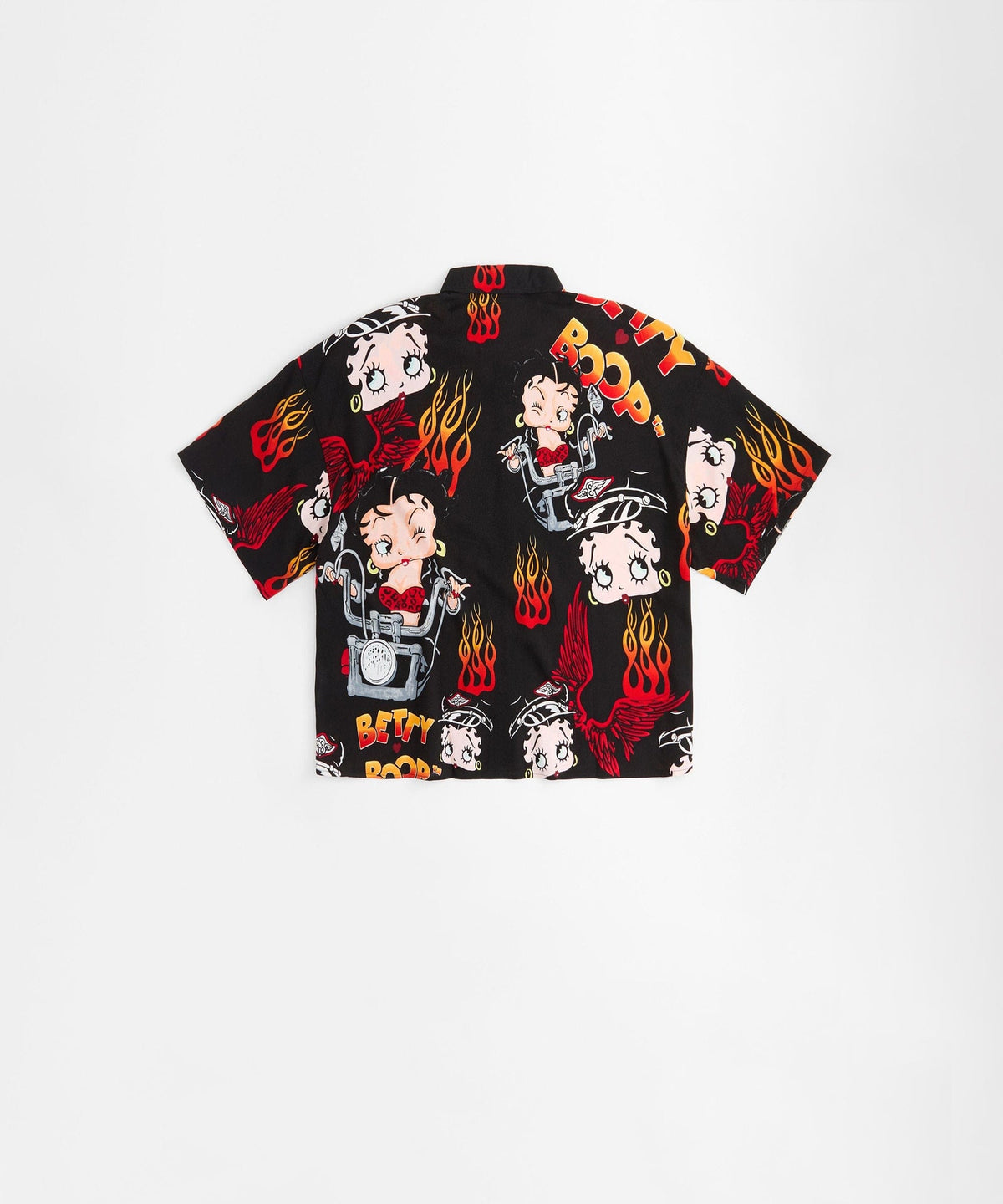 Reason Clothing Deals | Betty Boop Road Rebel Women's Plus Size Short Sleeve Shirt - Black