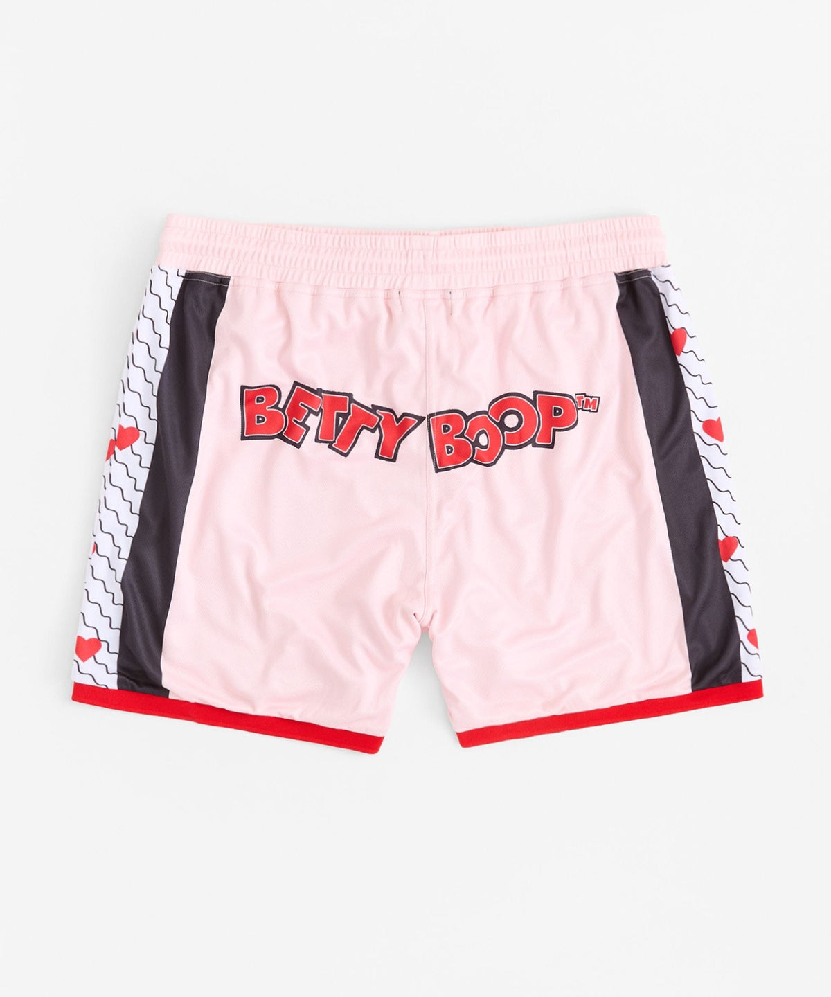 Reason Clothing Trusted | Betty Boop Sweetheart Women's Plus Size Basketball Mesh Shorts - Pink