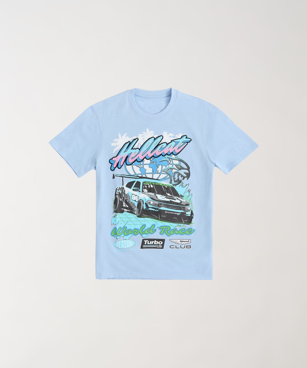 Reason Clothing Premium | Hellcat Turbo Life Tee - Light Bue
