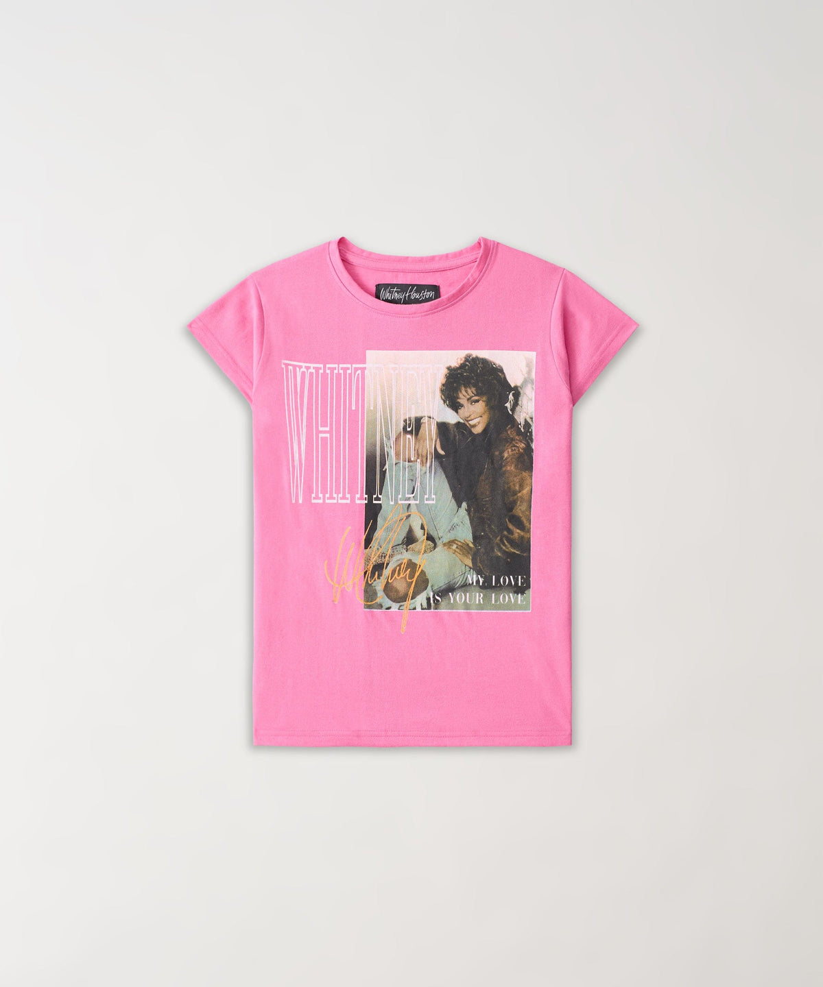 Reason Clothing Everyday | Kids Whitney Houston Short Sleeve Tee - Pink