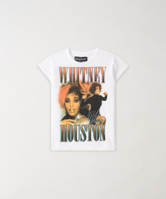 Reason Clothing Great Value | Kids Whitney Houston Short Sleeve Tee - White