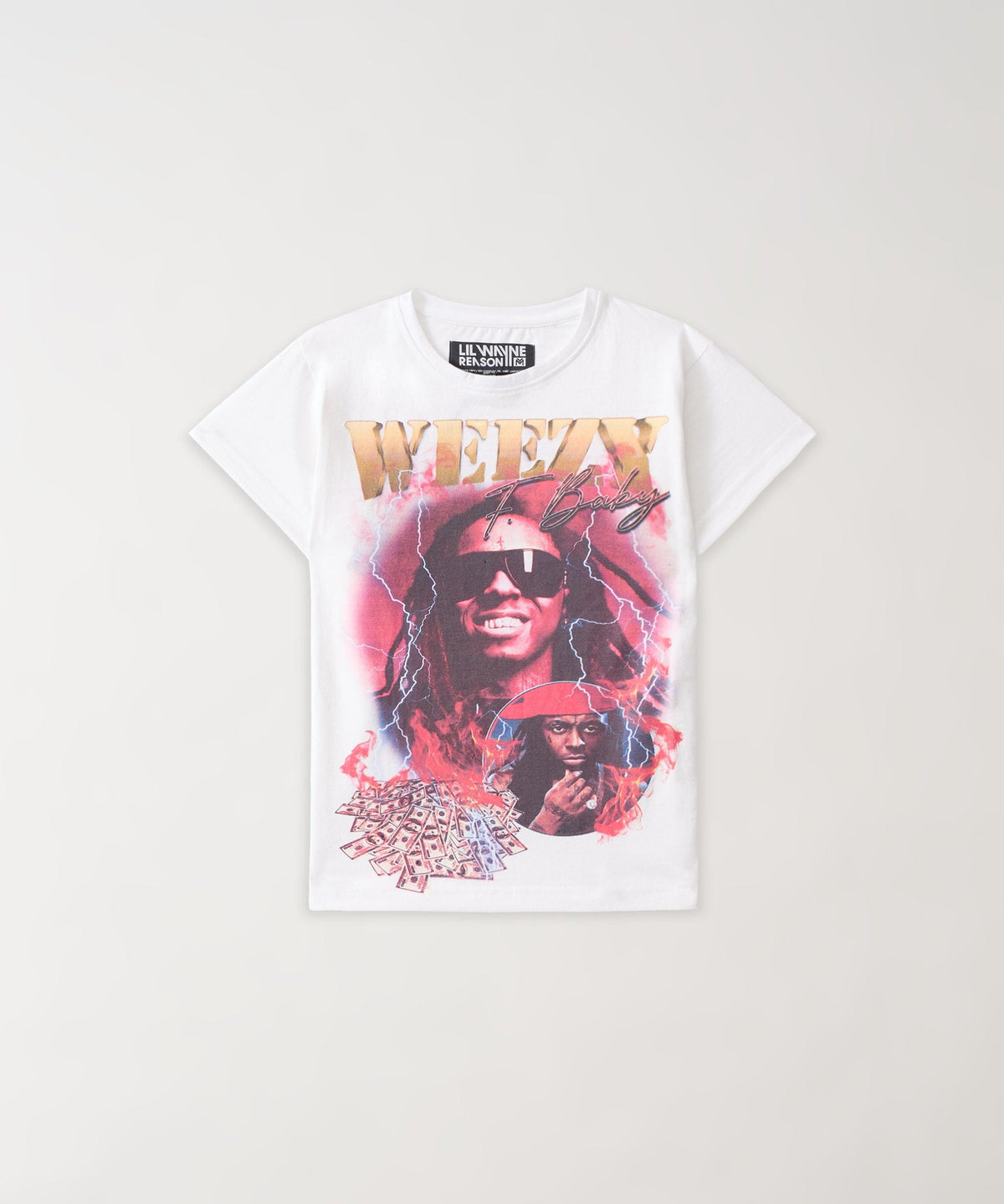 Reason Clothing Discount | Kids Lil Wayne Short Sleeve Tee - White