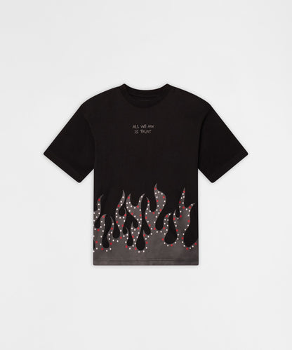 Reason Clothing Top Pick | Kids All We Ask Is Trust Short Sleeve Tee - Black
