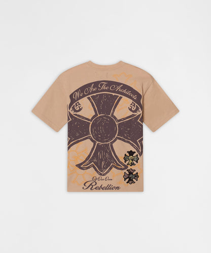 Reason Clothing Value | Kids Rebellion Tapestry Applique Tee - Cream