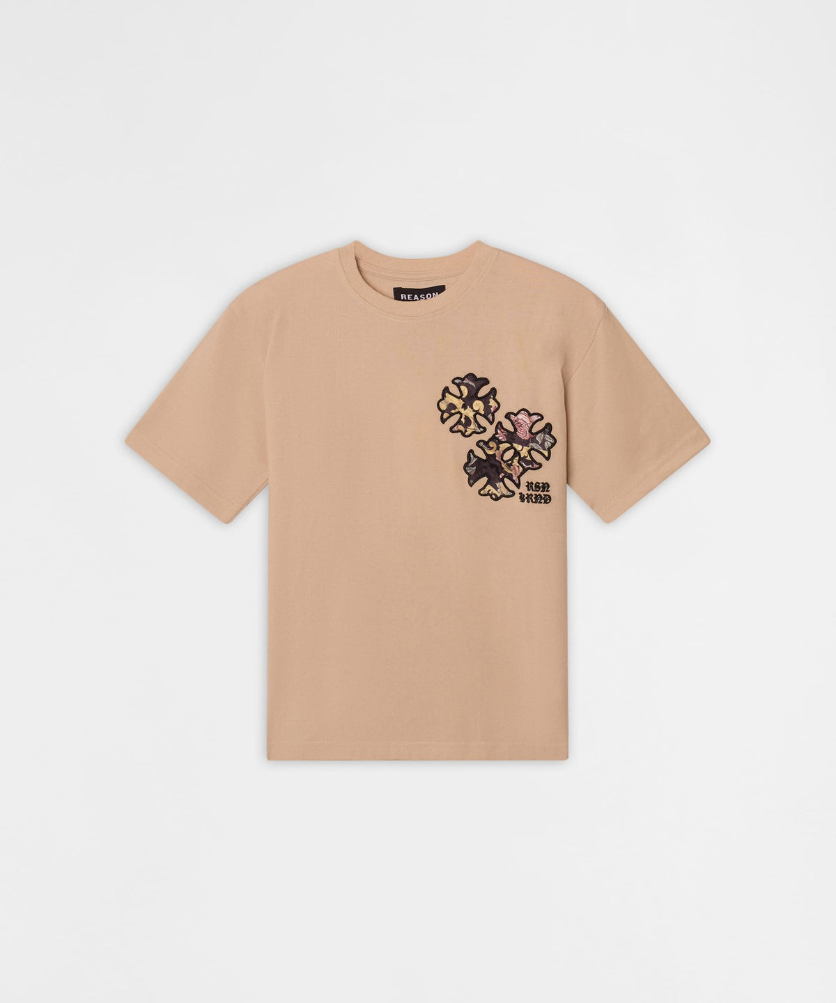 Reason Clothing Value | Kids Rebellion Tapestry Applique Tee - Cream