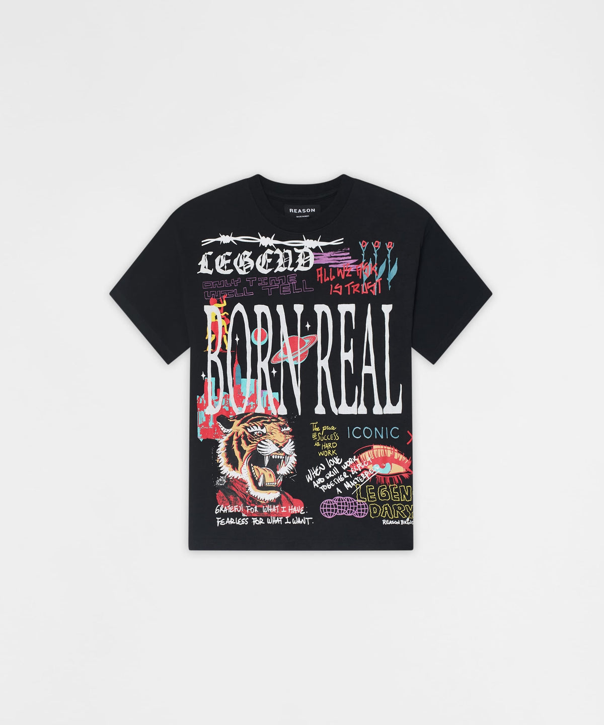 Reason Clothing Featured | Kids Born Real Short Sleeve Tee - Black
