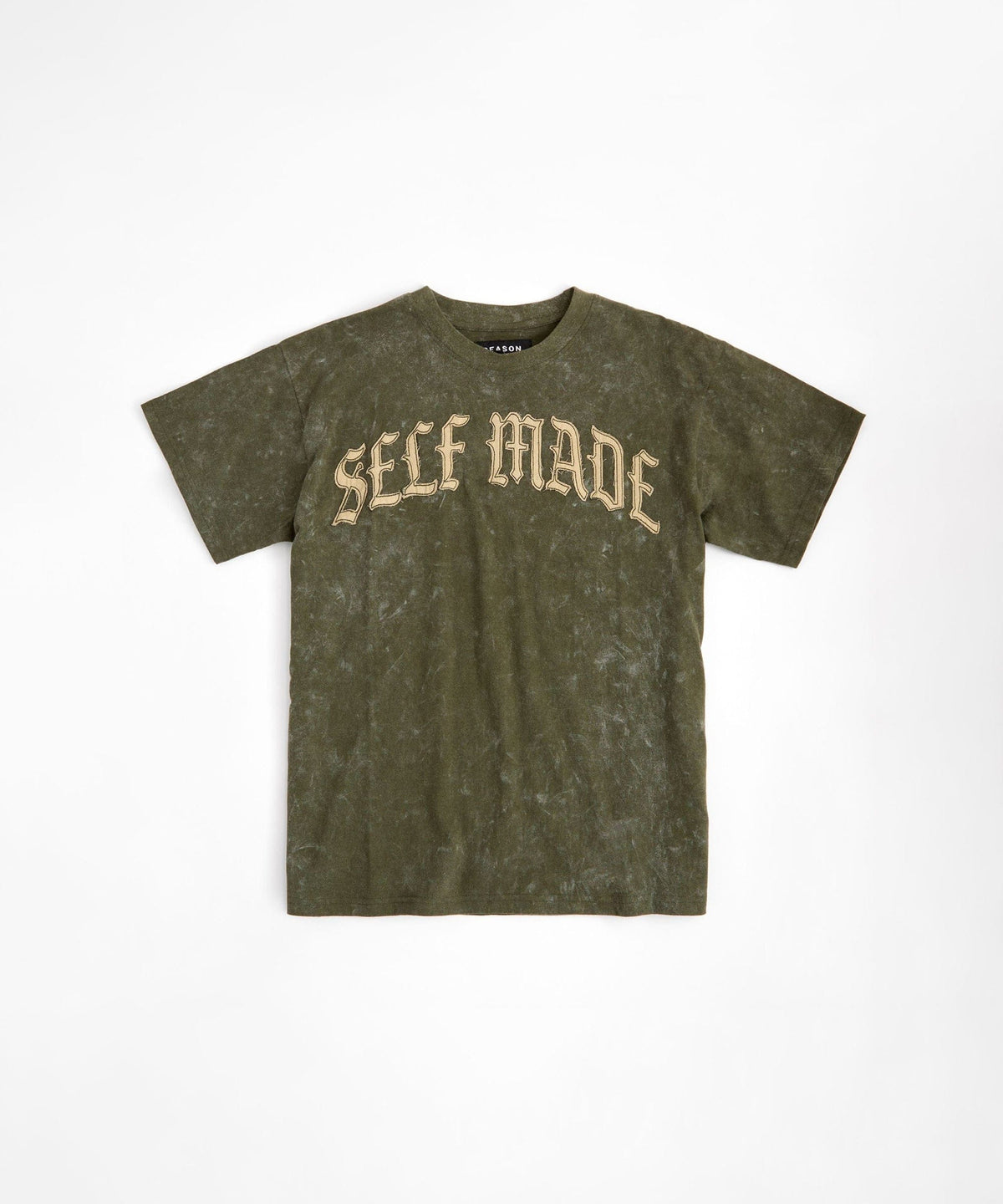 Reason Clothing Signature | Kids Self Made Self Paid Short Sleeve Tee - Olive Green