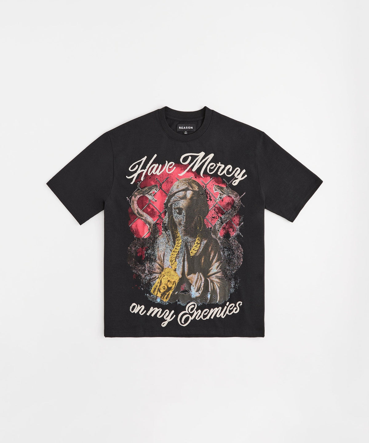 Reason Clothing Best Price | Kids Have Mercy Gold Graphic Short Sleeve Tee - Black