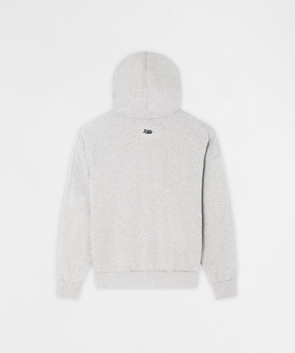 Reason Clothing New | Essential Boxy Fit Zip Up Hoodie - Heather Grey
