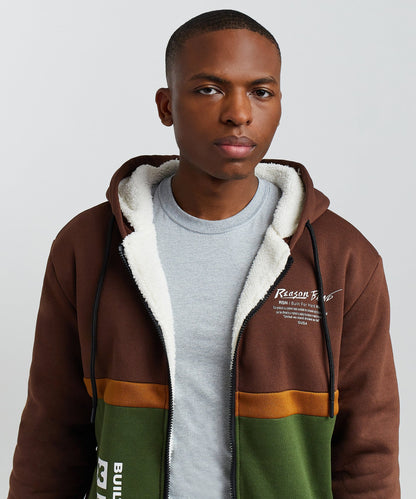 Reason Clothing Best Seller | Ryan Zip Up Sherpa Hoodie