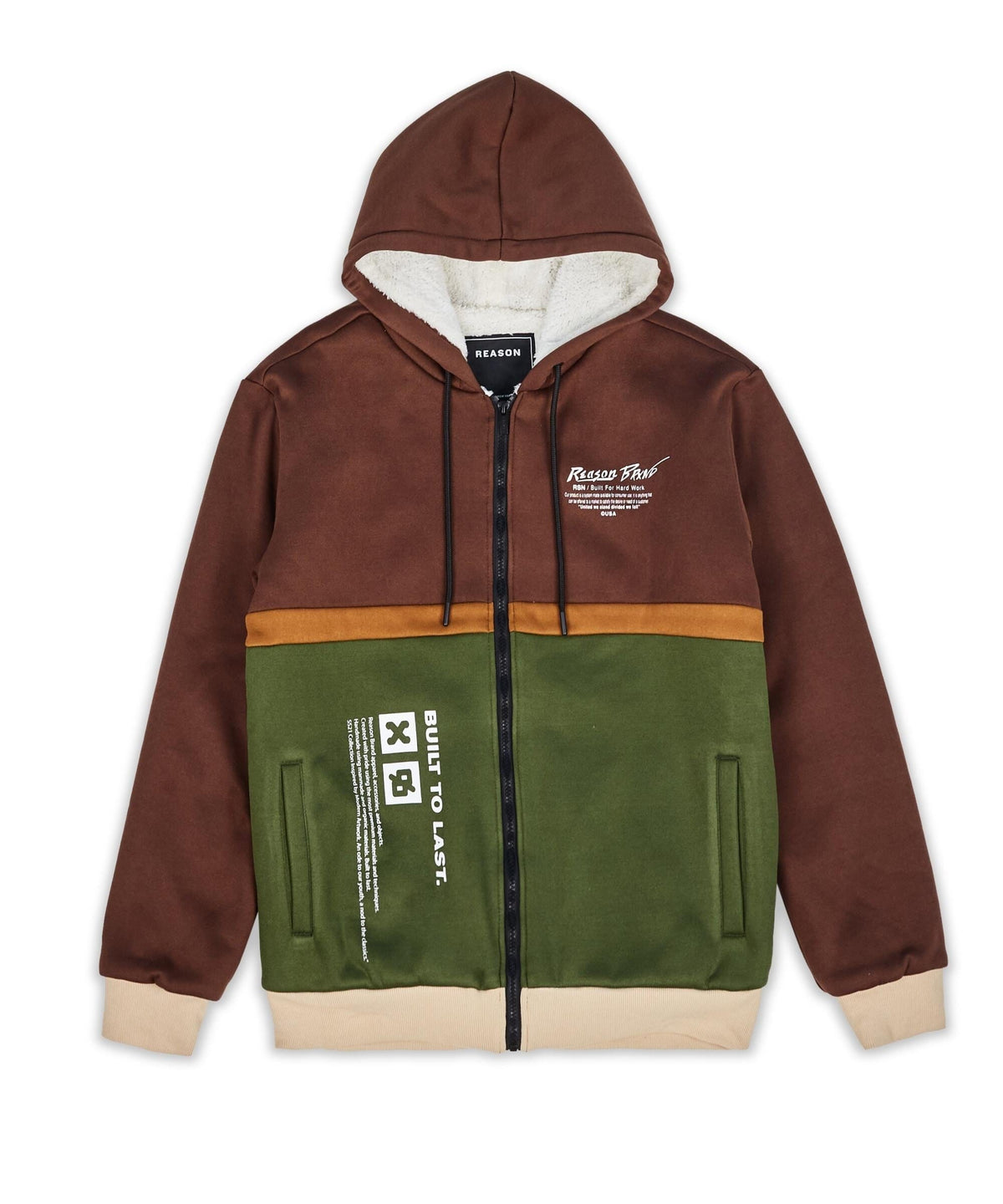 Reason Clothing Best Seller | Ryan Zip Up Sherpa Hoodie
