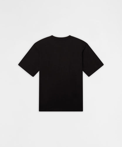 Reason Clothing Sale | Burning Smoke Chenille Embroidered Short Sleeve Tee - Black