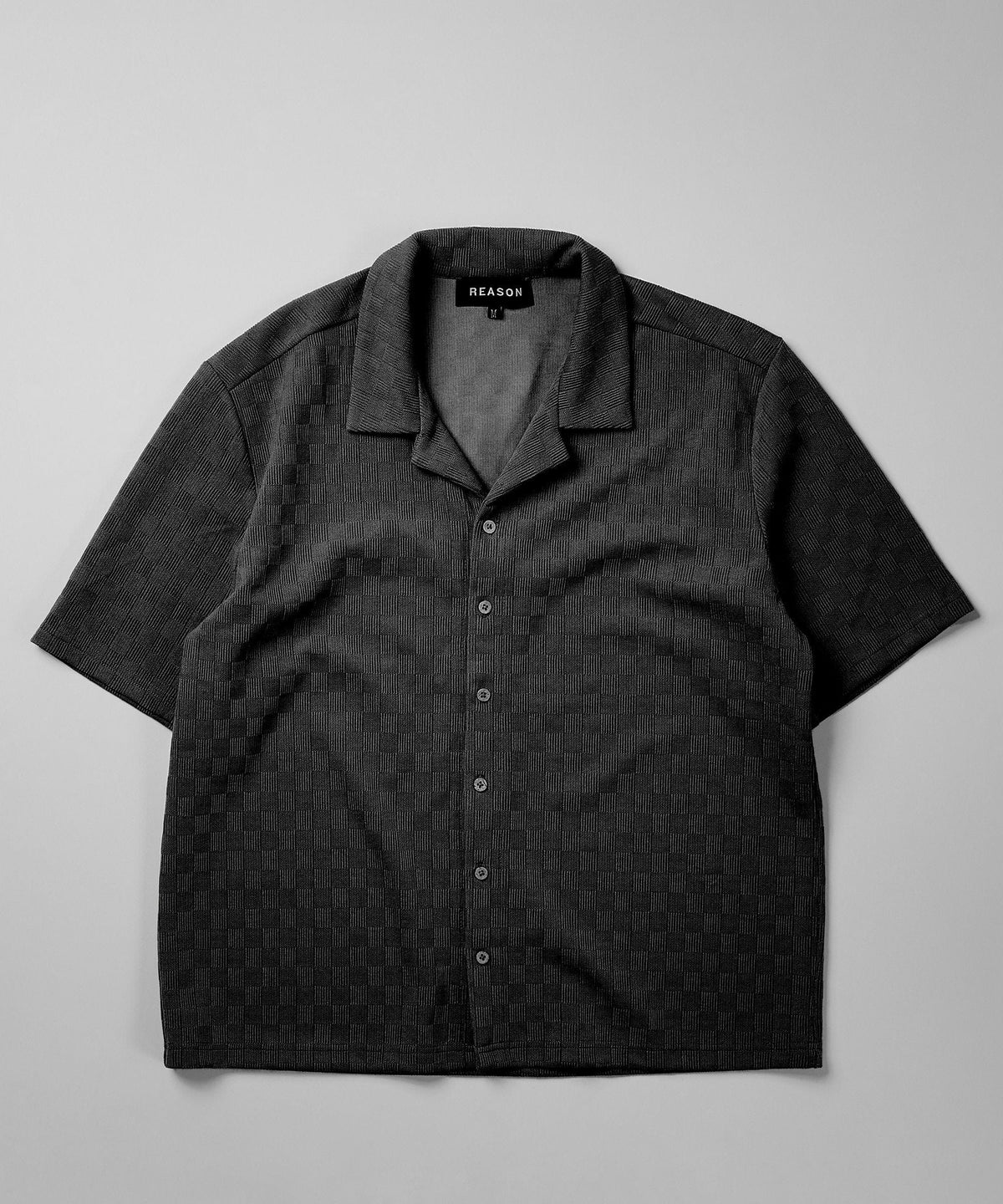 Reason Clothing New | Jacquard Knit Shirt - Black