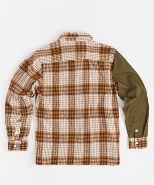 Reason Clothing Value | Mixed Material Flannel Shirt