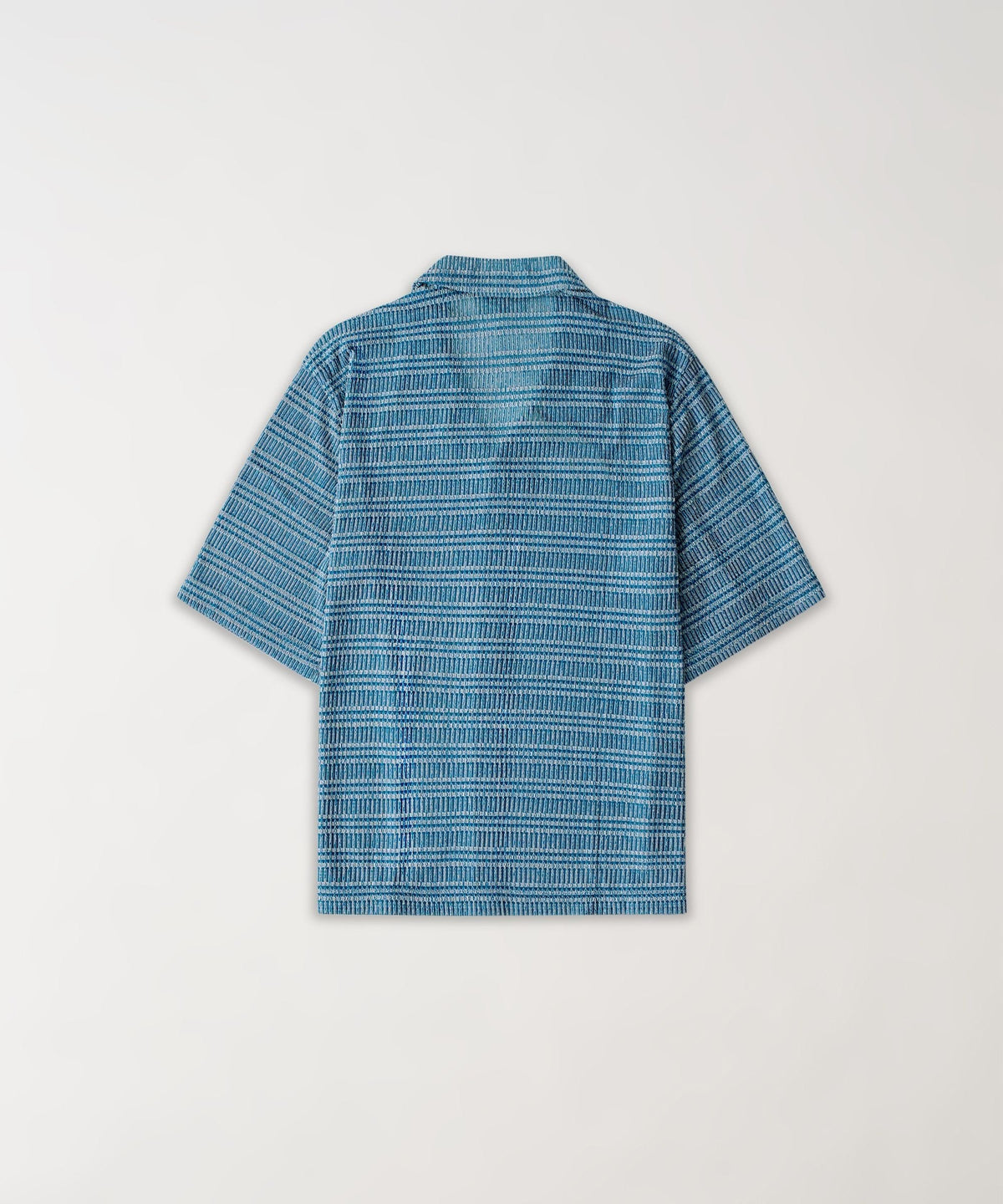 Reason Clothing Discount | Textured Streamlined Button Down Shirt - Blue