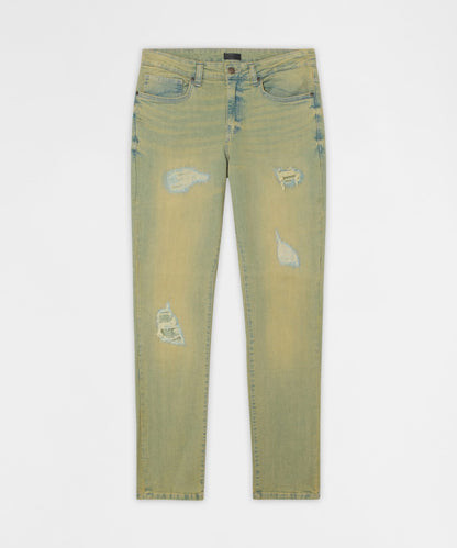 Reason Clothing Hot Sale | Essential Distressed Skinny Jeans - Vintage Blue