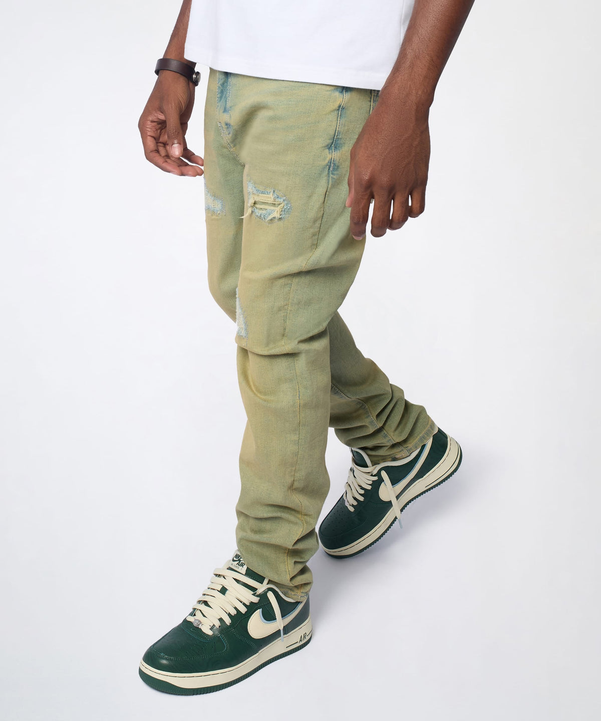 Reason Clothing Hot Sale | Essential Distressed Skinny Jeans - Vintage Blue